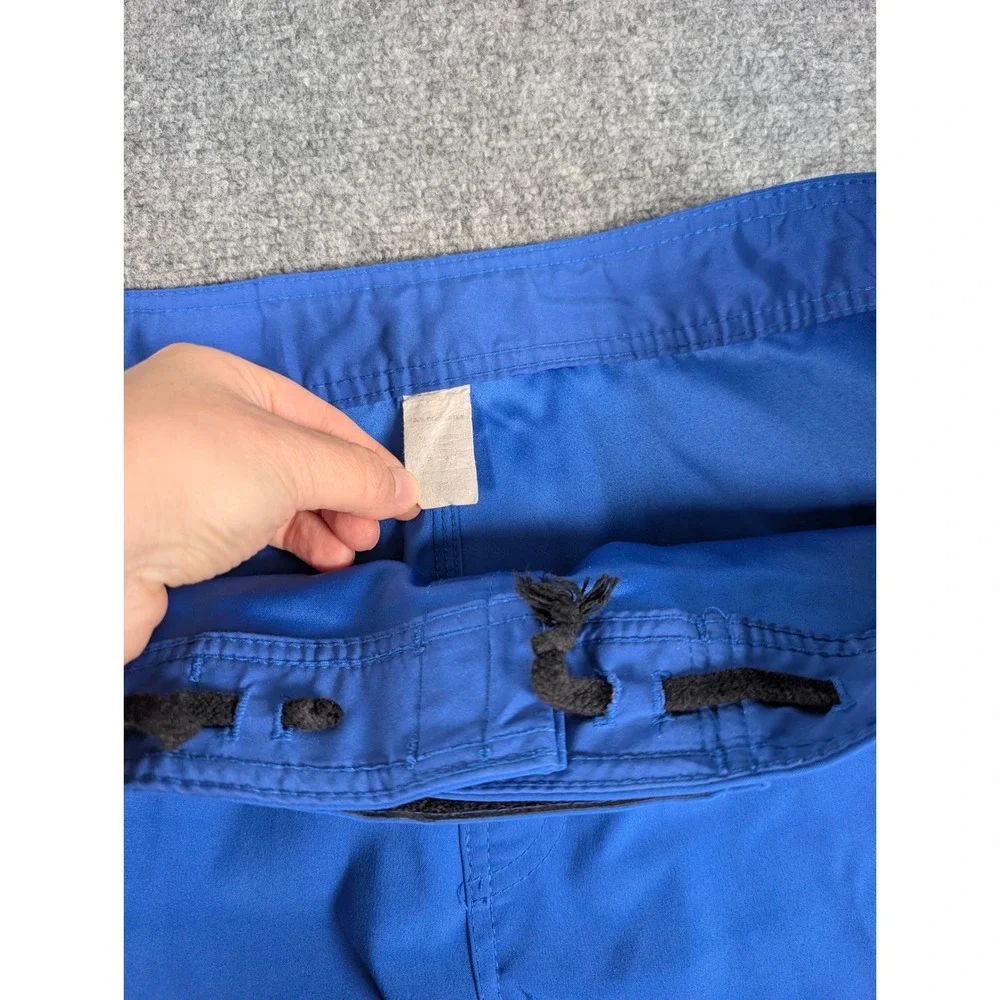 Rogue Fitness Mens Training Board Shorts Blue Logo CrossFit Gym Workout Size 34.